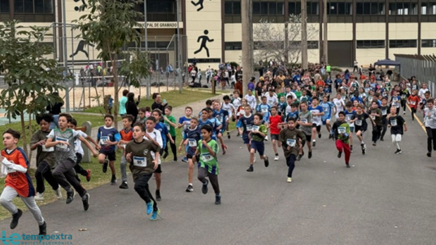 Mais de 400 alunos participam da 1ª Rústica Escolar de Gramado na Vila Olímpica