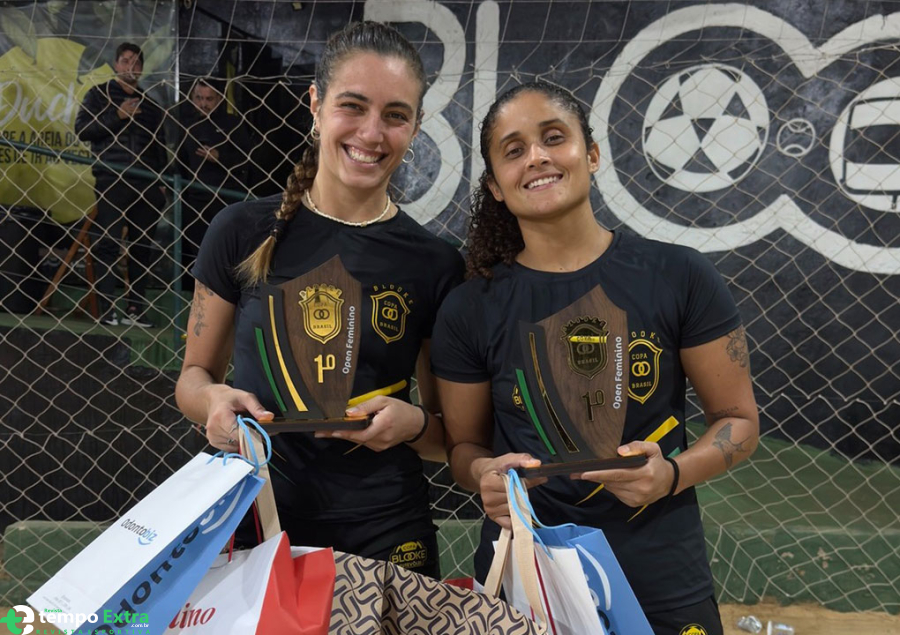 Atleta gramadense Roberta Steffens conquista título nacional de futevôlei em Curitiba